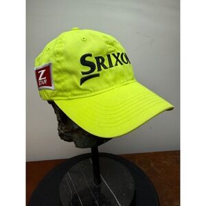 Srixon Tour Yellow Golf Hat Z-Star Cap Adjustable Mens Neon Bright Cotton‎ Poly